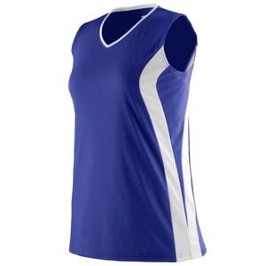 Augusta Sportswear 1235 - Ladies Triumph Jersey Purple/White