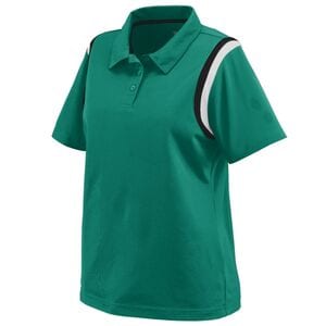 Augusta Sportswear 5048 - Ladies Genesis Polo Dark Green/ Black/ White