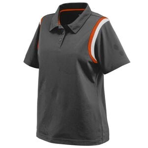 Augusta Sportswear 5048 - Ladies Genesis Polo Black/Orange/White