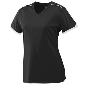 Augusta Sportswear 5046 - Girls Motion Jersey Black/White