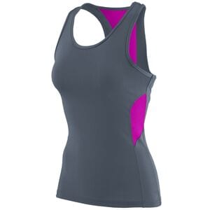 Augusta Sportswear 1282 - Ladies Inspiration Jersey Graphite/ Power Pink
