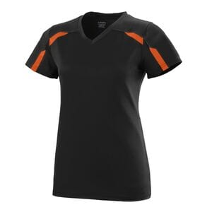 Augusta Sportswear 1003 - Girls Avail Jersey Black/Orange