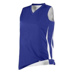 Augusta Sportswear 687 - Ladies Reversible Wicking Game Jersey Purple/White