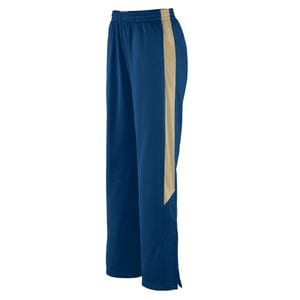 Augusta Sportswear 7752 - Ladies' Brushed Tricot Medalist Pants Navy/Vegas Gold