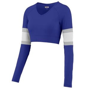 Augusta Sportswear 9020 - Ladies Double Down Liner Purple/ White/ Metallic Silver