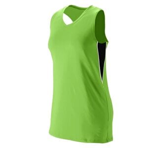 Augusta Sportswear 1290 - Ladies Inferno Jersey Lime/ Black/ White