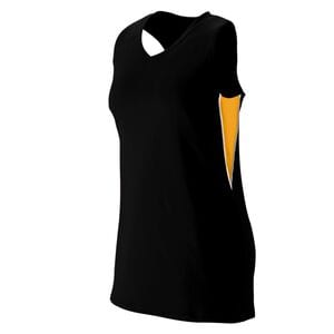 Augusta Sportswear 1291 - Girls Inferno Jersey Black/Gold/White