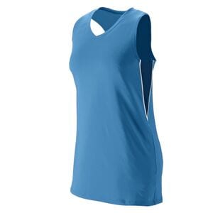 Augusta Sportswear 1291 - Girls Inferno Jersey Columbia Blue/ Navy/ White