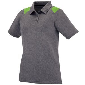 Augusta Sportswear 5403 - Ladies Torce Polo Graphite Heather/ Lime