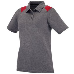 Augusta Sportswear 5403 - Ladies Torce Polo Graphite Heather/ Red