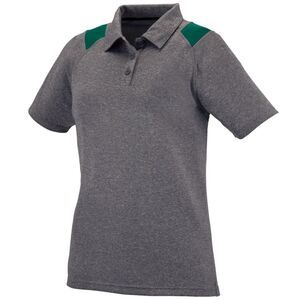 Augusta Sportswear 5403 - Ladies Torce Polo Graphite Heather/Dark Green