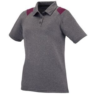 Augusta Sportswear 5403 - Ladies Torce Polo Graphite Heather/ Maroon