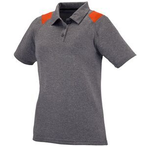 Augusta Sportswear 5403 - Ladies Torce Polo Graphite Heather/ Orange