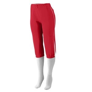 Augusta Sportswear 1246 - Girls Low Rise Drive Pant Red/White