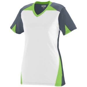 Augusta Sportswear 1365 - Ladies Matrix Jersey Graphite/ White/ Lime