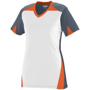 Augusta Sportswear 1365 - Ladies Matrix Jersey Graphite/ White/ Orange