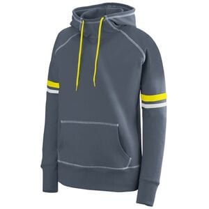 Augusta Sportswear 5440 - Ladies Spry Hoodie Graphite/ White/ Power Yellow