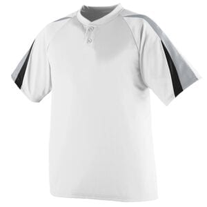 Augusta Sportswear 429 - Youth Power Plus Jersey White/ Silver Grey/ Black