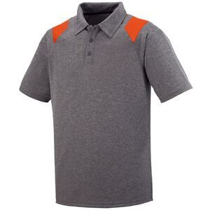 Augusta Sportswear 5402 - Torce Polo Graphite Heather/ Orange