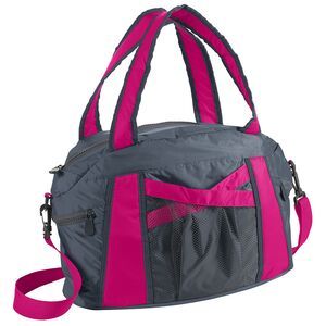 Augusta Sportswear 1145 - Cruise Duffel Graphite/ Power Pink