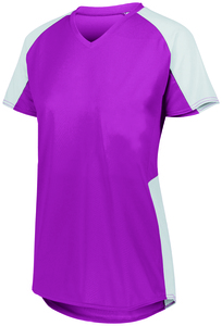 Augusta Sportswear 1522 - Ladies Cutter Jersey Power Pink/White