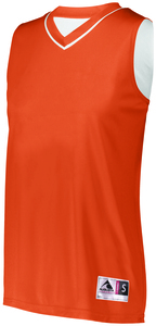 Augusta Sportswear 154 - Ladies Reversible Two Color Jersey Orange/White