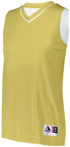 Augusta Sportswear 154 - Ladies Reversible Two Color Jersey Vegas Gold/White