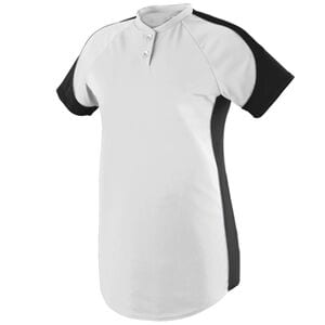 Augusta Sportswear 1532 - Ladies Blast Jersey White/Black/Silver Grey