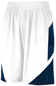 Augusta Sportswear 1733 - Step Back Basketball Shorts White/Navy
