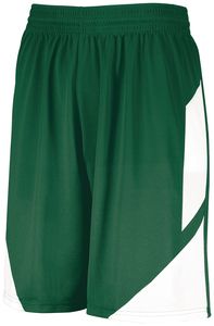 Augusta Sportswear 1733 - Step Back Basketball Shorts Dark Green/White
