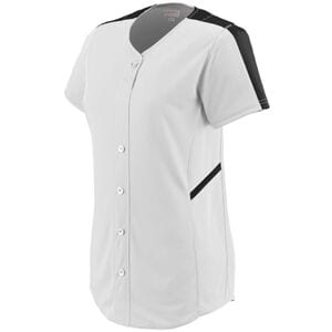 Augusta Sportswear 1654 - Ladies Closer Jersey White/Black