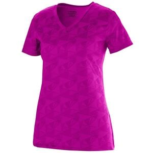 Augusta Sportswear 1792 - Ladies Elevate Wicking T Shirt Power Pink/Black Print