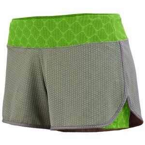 Augusta Sportswear 2424 - Ladies Sadie Shorts Graphite/Lime Plexus Print