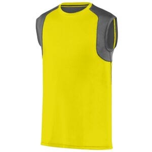 Augusta Sportswear 2524 - Astonish Sleeveless Jersey Power Yellow/ Graphite
