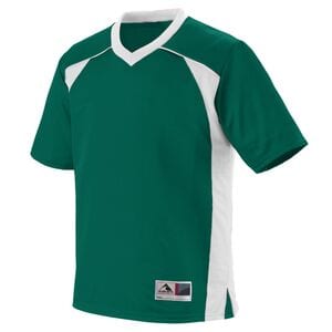 Augusta Sportswear 261 - Youth Victor Replica Jersey Dark Green/White