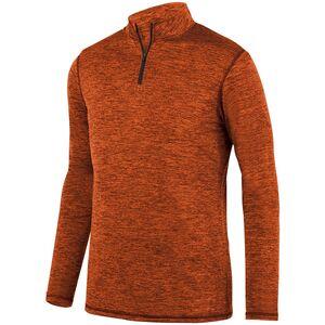 Augusta Sportswear 2955 - Intensify Black Heather 1/4 Zip Pullover Orange