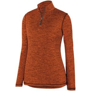 Augusta Sportswear 2957 - Ladies Intensify Black Heather 1/4 Zip Pullover Orange