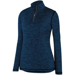 Augusta Sportswear 2957 - Ladies Intensify Black Heather 1/4 Zip Pullover Navy