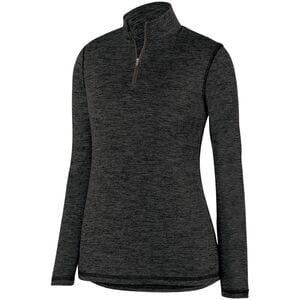 Augusta Sportswear 2957 - Ladies Intensify Black Heather 1/4 Zip Pullover Black