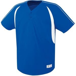 HighFive 312070 - Adult Impact Two Button Jersey Royal/White