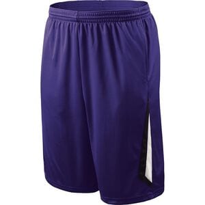 Holloway 229266 - Youth Mobility Shorts Purple/Black/White