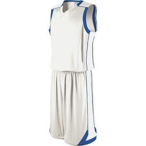 Holloway 224063 - Carthage Basketball Shorts White/Royal