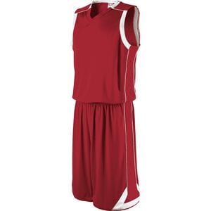 Holloway 224063 - Carthage Basketball Shorts Scarlet/White