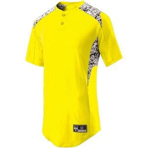 Holloway 221217 - Youth Bullpen Jersey Bright Yellow/White Print