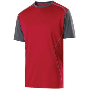 Holloway 222201 - Youth Piston Shirt Scarlet/Carbon