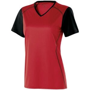 Holloway 222301 - Ladies Piston Shirt Scarlet/Black