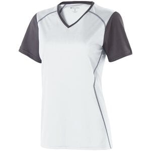 Holloway 222301 - Ladies Piston Shirt White/ Carbon