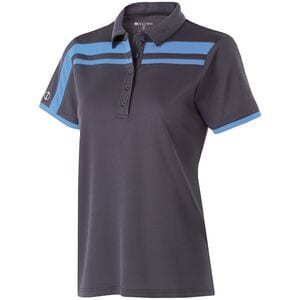 Holloway 222387 - Ladies Charge Polo Carbon/University Blue