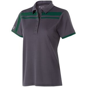 Holloway 222387 - Ladies Charge Polo Carbon/Forest