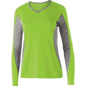 Holloway 222727 - Ladies Stellar Shirt Lime/ Graphite Heather